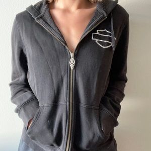 harley davidson zip up